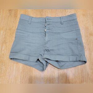 Refuge sage green high waisted shorts
